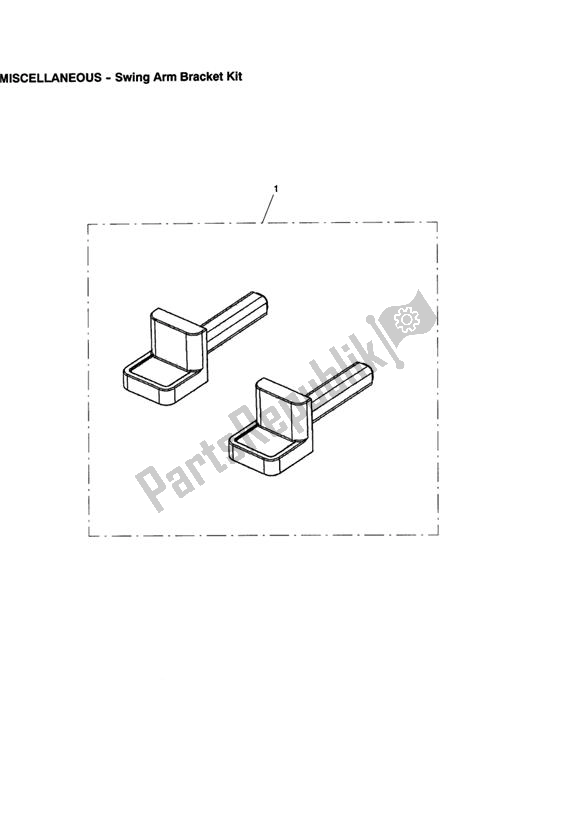 Toutes les pièces pour le Swing Arm Bracket Kit du Triumph Tiger 1050 2007 - 2013