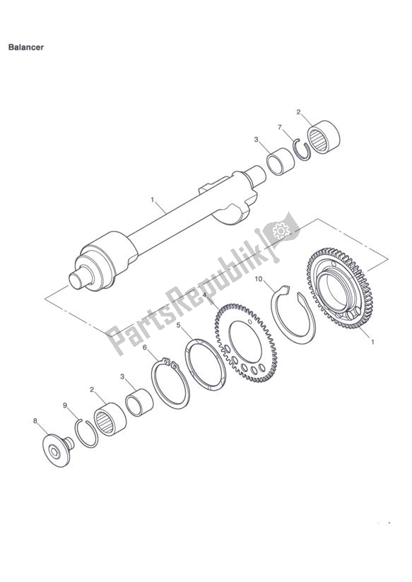 Tutte le parti per il Equilibratore del Triumph Tiger 1050 2007 - 2016 Tutte le parti per il Equilibratore del Triumph Tiger 1050 2007 - 2016