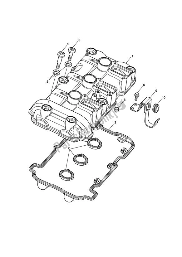 Todas las partes para Tapa De La Leva de Triumph Tiger 1050 2007 - 2016