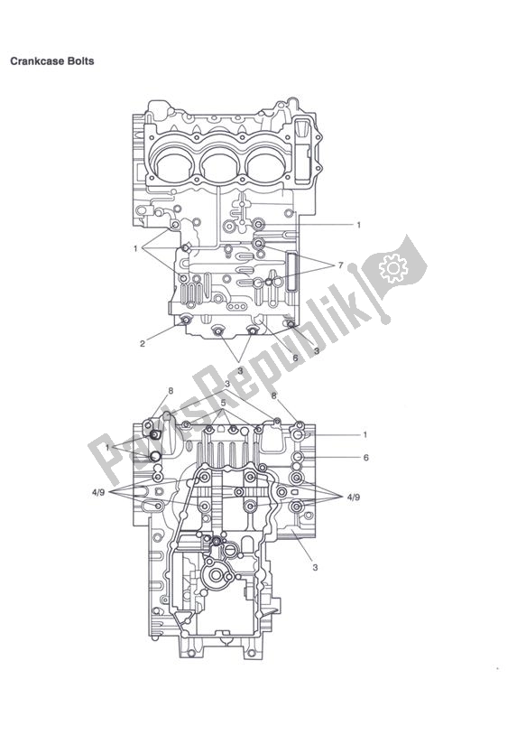 Todas las partes para Pernos Del Cárter de Triumph Tiger 1050 2007 - 2016