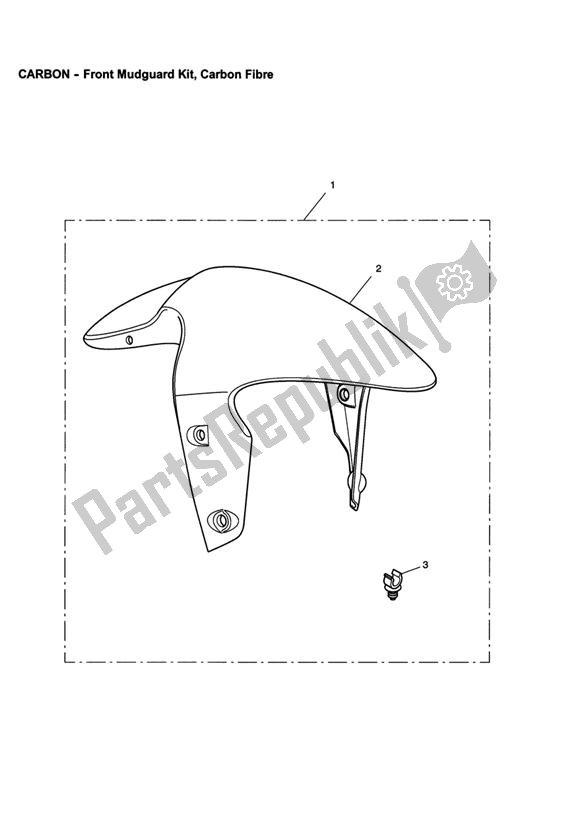 Wszystkie części do Zestaw B? Otników Przednich, Karbon Triumph Tiger 1050 2007 - 2016