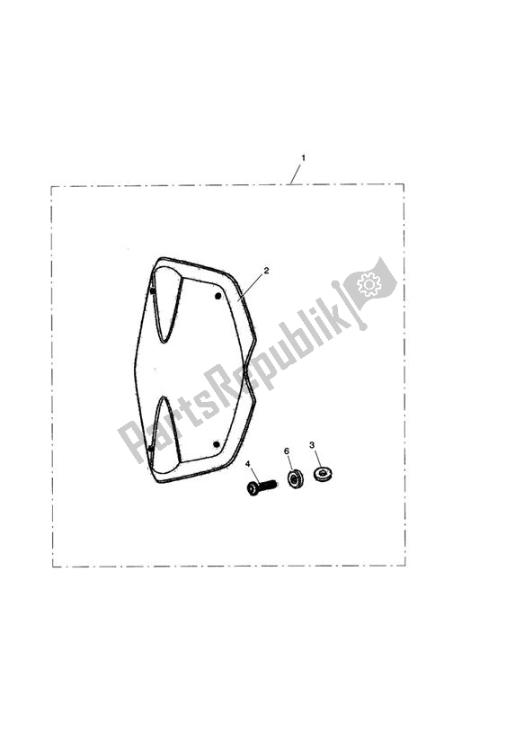 All parts for the Infill Panel Kit, Pannier of the Triumph Tiger 1050 2007 - 2016