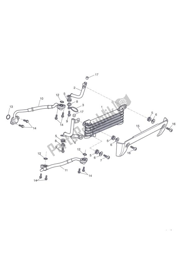 Toutes les pièces pour le Refroidisseur D'huile du Triumph Tiger 1050 2007 - 2016