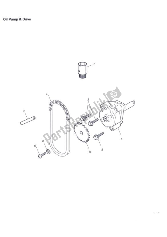 Todas las partes para Bomba De Aceite Y Accionamiento de Triumph Tiger 1050 2007 - 2016