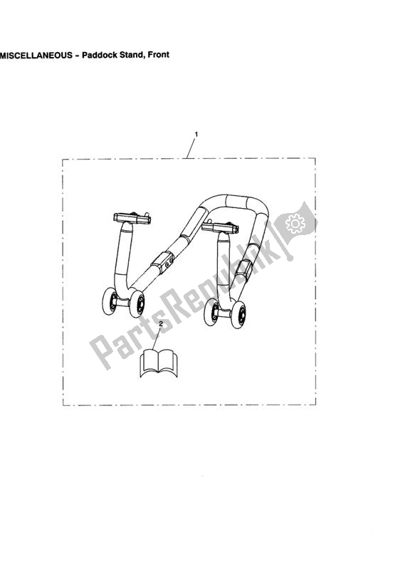 Tutte le parti per il Paddock Stand, Front del Triumph Tiger 1050 2007 - 2016
