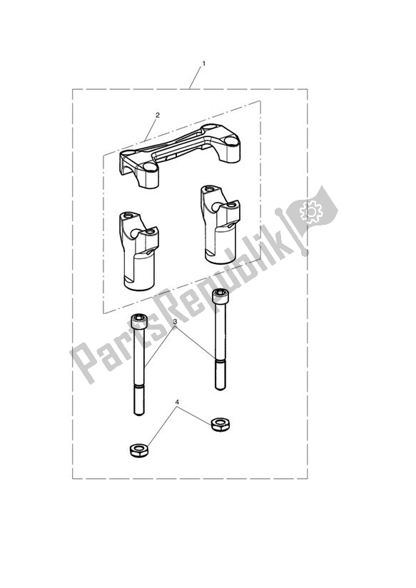 Todas las partes para Riser Kit, Handlebar, Silver de Triumph Tiger 1050 2007 - 2016