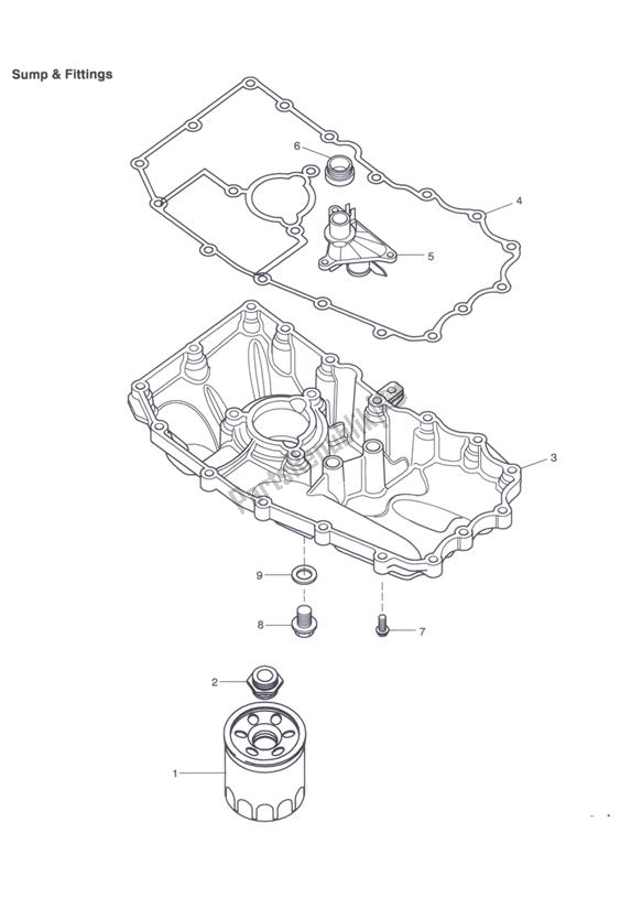 All parts for the Sump & Fittings of the Triumph Tiger 1050 2007 - 2016