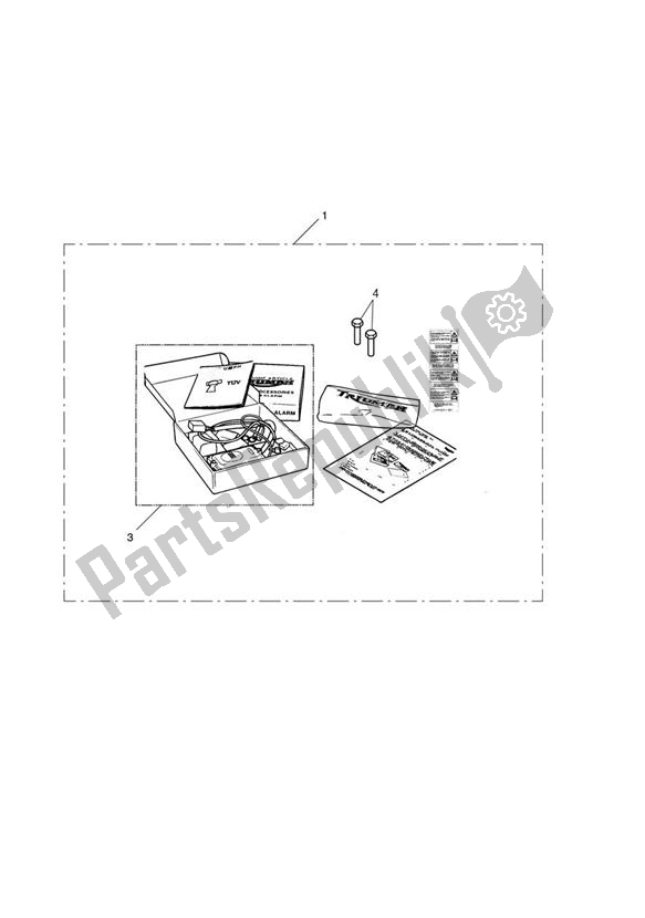 All parts for the Alarm Kit of the Triumph Tiger 800 2011 - 2015