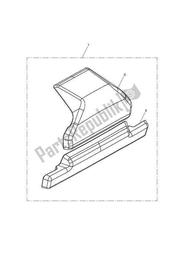 All parts for the Backrest Pair, Top Box of the Triumph Tiger 800 2011 - 2015