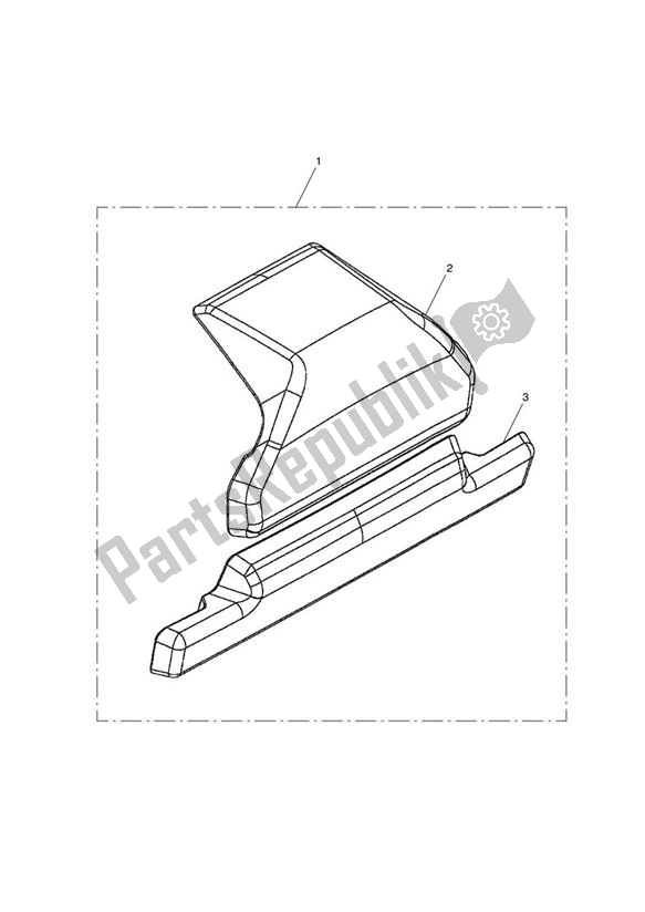 Todas las partes para Backrest Pair, Top Box de Triumph Tiger 800 2011 - 2015