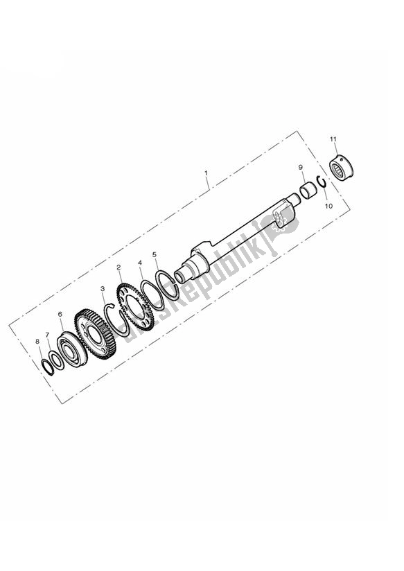 All parts for the Balancer of the Triumph Tiger 800 2011 - 2015