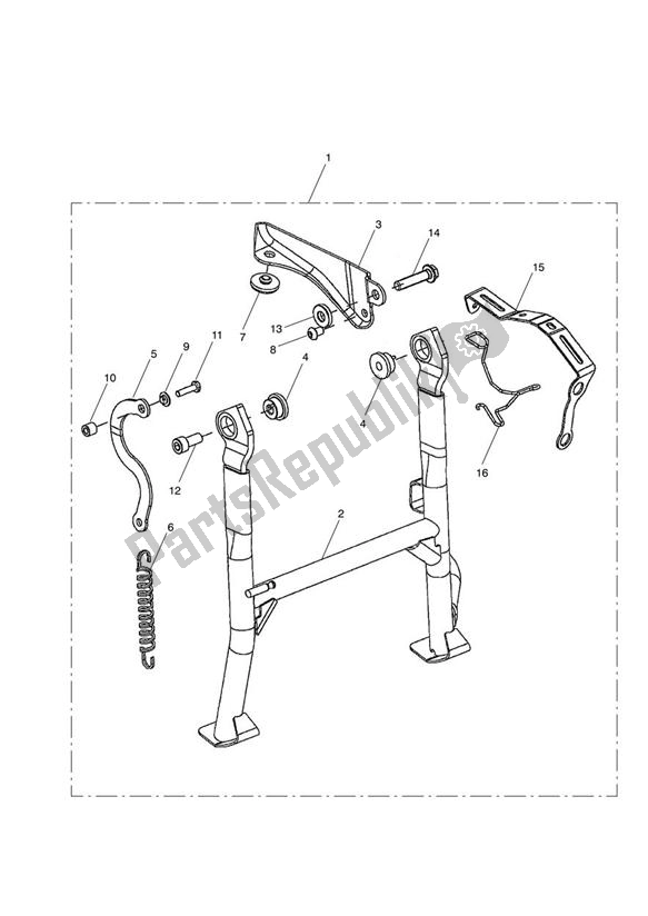 Todas las partes para Centrestand Kit, Long de Triumph Tiger 800 2011 - 2015