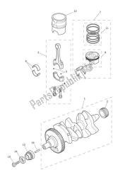 crankshaft, connecting rods, pistons & liners