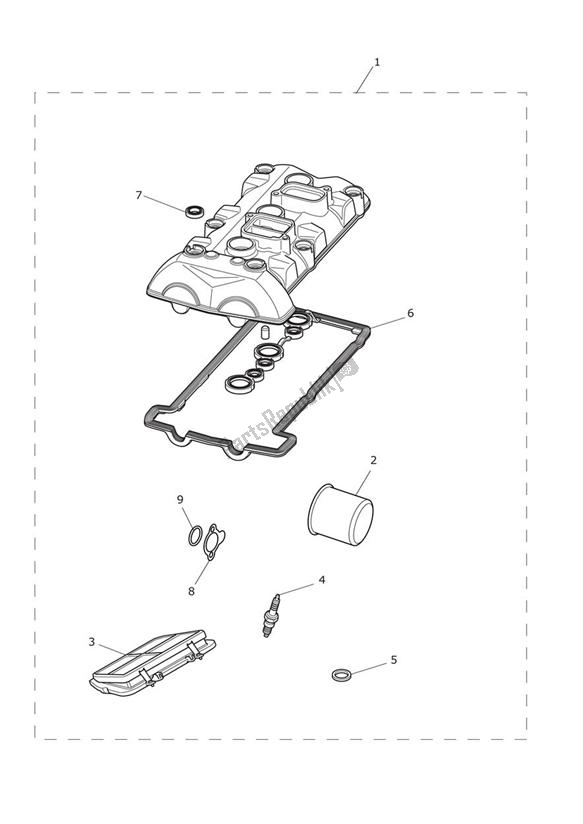 Todas las partes para Engine Service Kit de Triumph Tiger 800 2011 - 2015