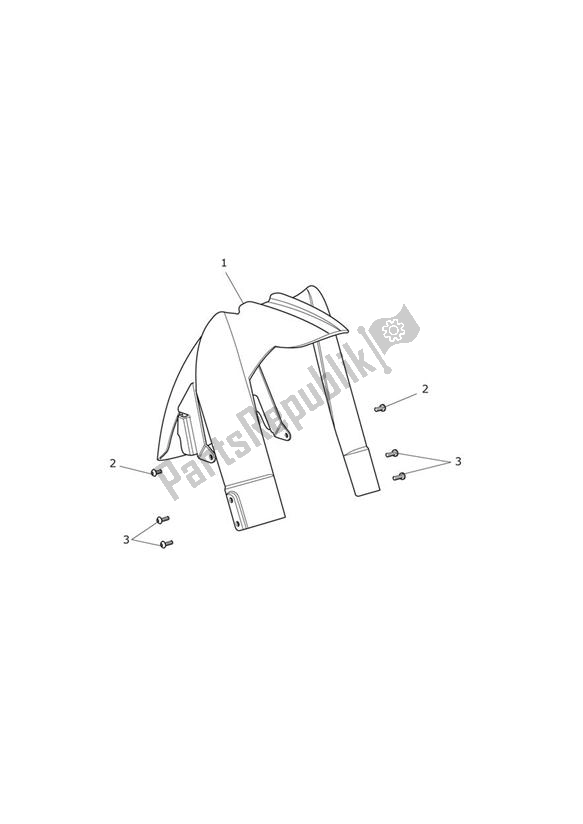 Tutte le parti per il Parafango Anteriore del Triumph Tiger 800 2011 - 2015