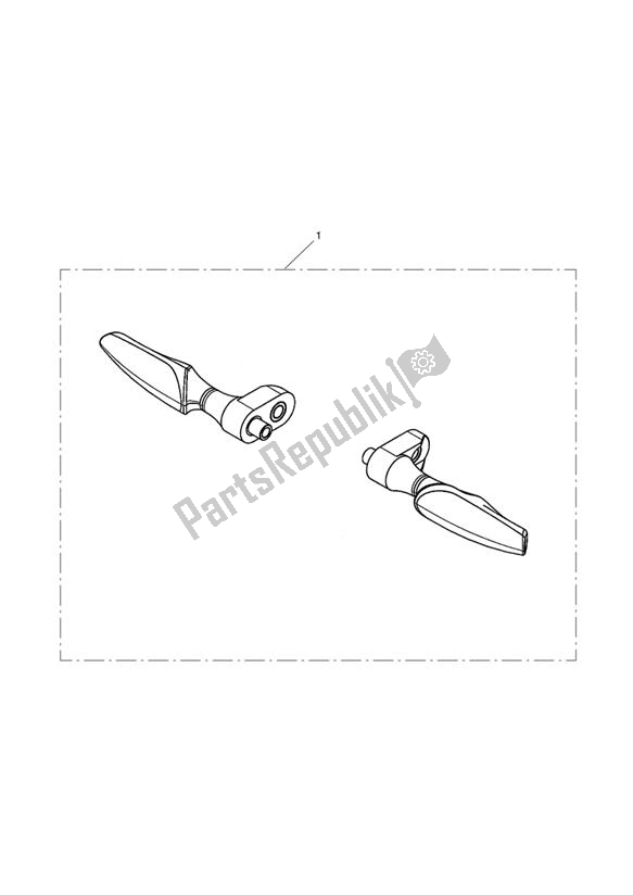 Todas las partes para Indicator, Led, Blk Gloss, Kit de Triumph Tiger 800 2011 - 2015