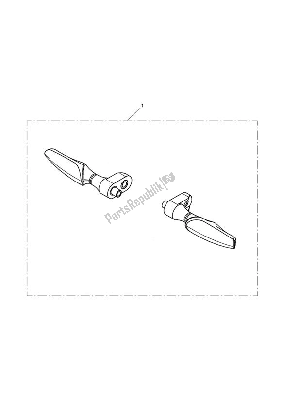 All parts for the Indicator, Led, Blk Gloss, Kit of the Triumph Tiger 800 2011 - 2015