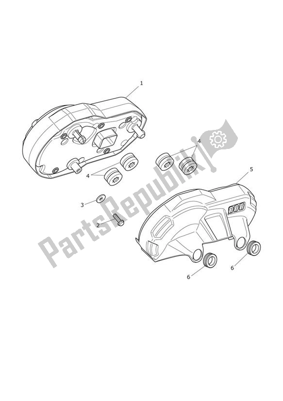 Todas las partes para Instrumentos de Triumph Tiger 800 2011 - 2015