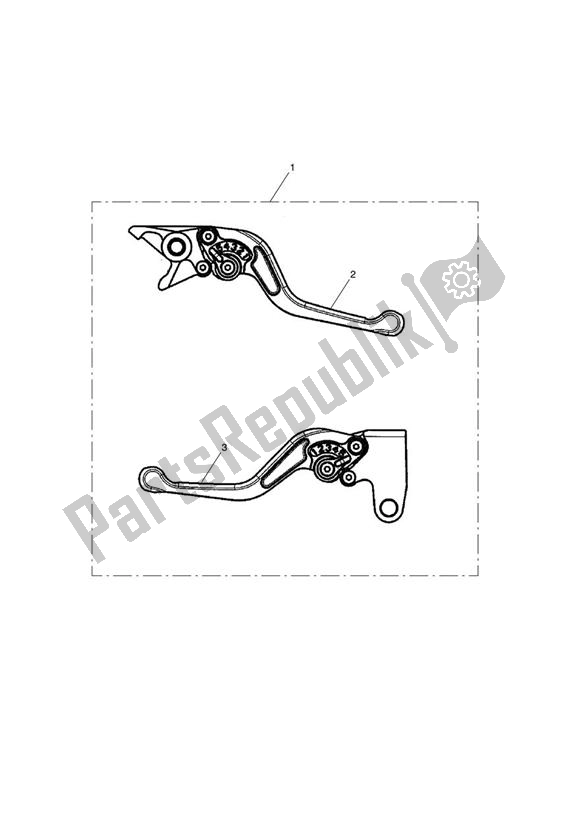 Todas las partes para Lever Kit, Adj, Std, Short de Triumph Tiger 800 2011 - 2015