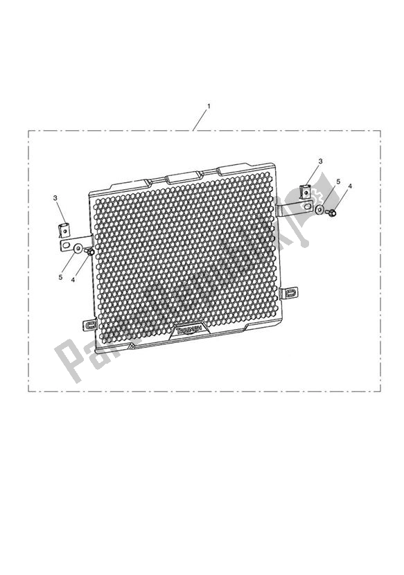All parts for the Radiator Guard Kit of the Triumph Tiger 800 2011 - 2015