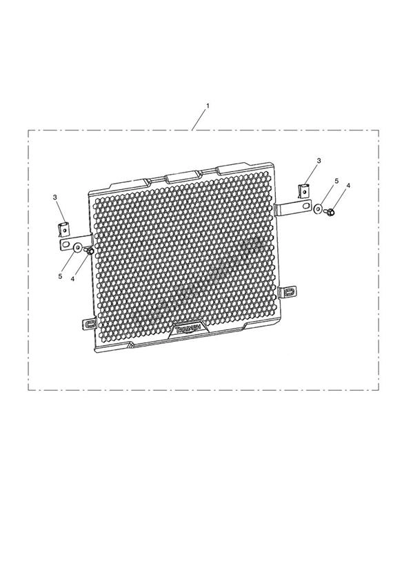 Todas las partes para Radiator Guard Kit de Triumph Tiger 800 2011 - 2015