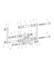 tringlerie de suspension arrière