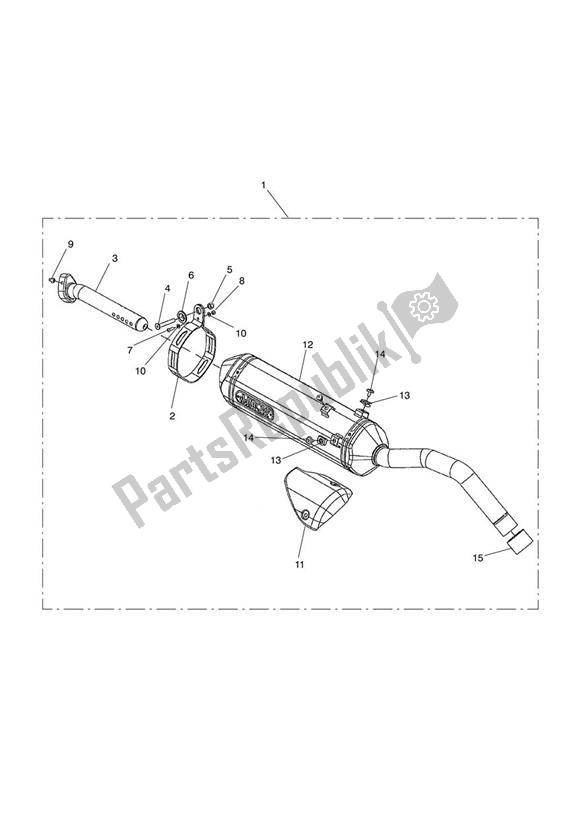 All parts for the Silencer, Slip-on, Arrow of the Triumph Tiger 800 2011 - 2015