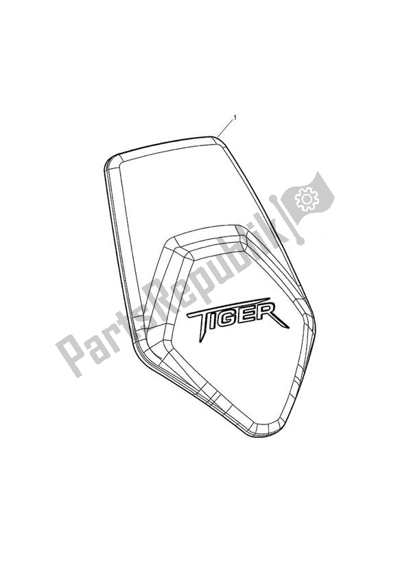 All parts for the Tank Pad Rubber of the Triumph Tiger 800 2011 - 2015