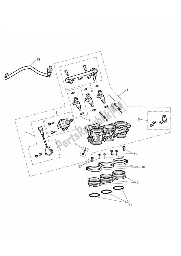 Todas las partes para Aceleradores, Inyectores Y Riel De Combustible de Triumph Tiger 800 2011 - 2015