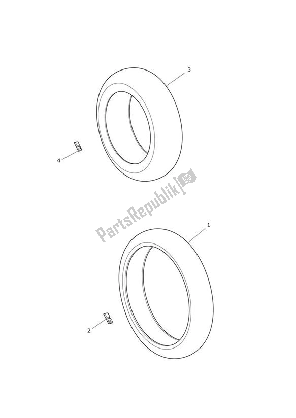 Tutte le parti per il Pneumatici, Valvole E Pesi Di Bilanciamento del Triumph Tiger 800 2011 - 2015