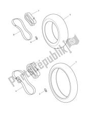 pneus, valves et contrepoids