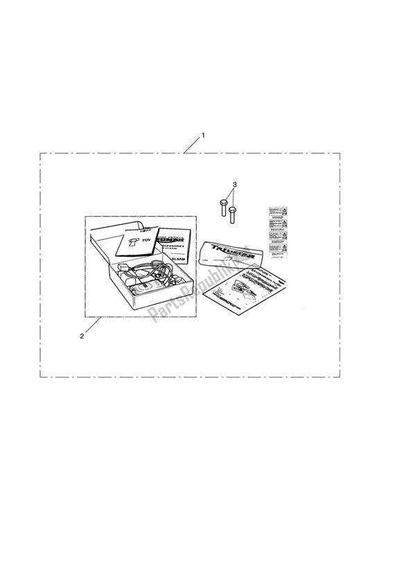 Tutte le parti per il Alarm Kit, S4, Sra Approved del Triumph Tiger 800 2011 - 2015