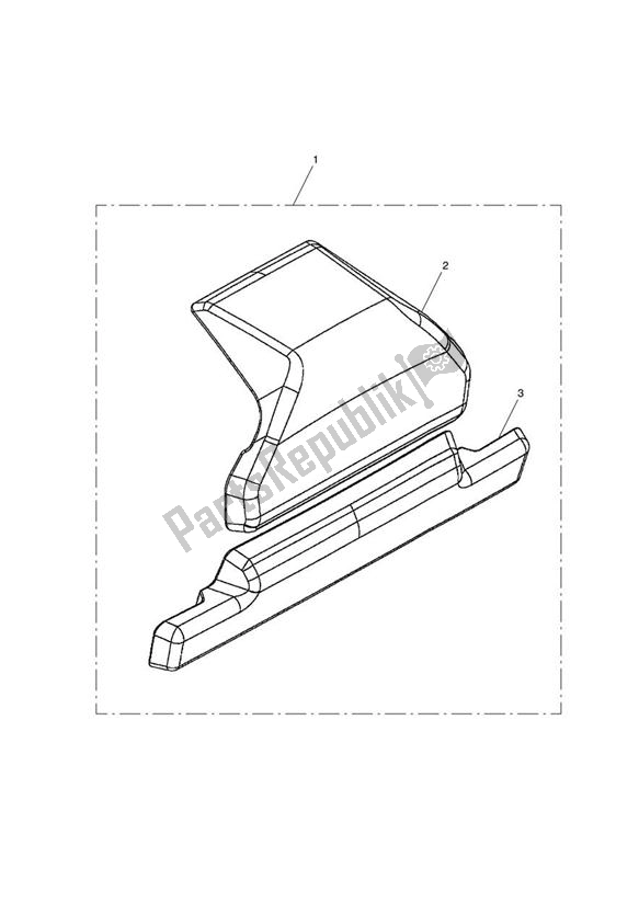 Todas las partes para Backrest Pair, Top Box de Triumph Tiger 800 2011 - 2015