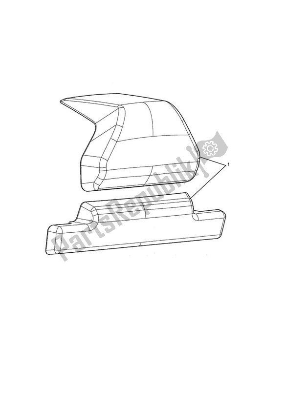 Alle onderdelen voor de Backrest, Topbox van de Triumph Tiger 800 2011 - 2015