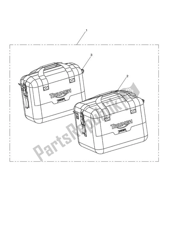 Todas las partes para Inner Bag, Pair de Triumph Tiger 800 2011 - 2015