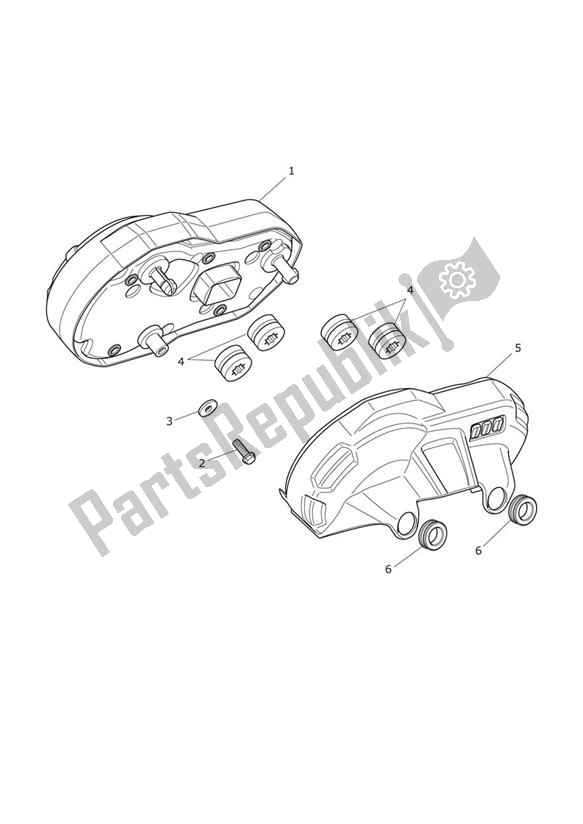 Todas las partes para Instrumentos de Triumph Tiger 800 2011 - 2015