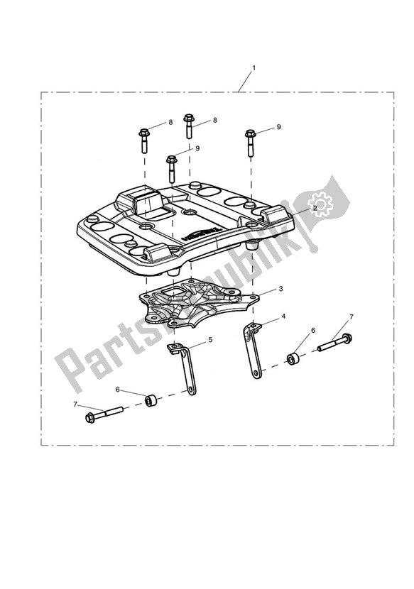 Todas las partes para Sliding Carriage Kit de Triumph Tiger 800 2011 - 2015