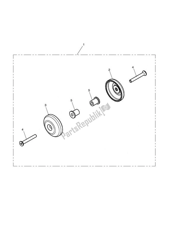 Todas las partes para Swing Arm Pivot Cover Kit de Triumph Tiger 800 2011 - 2015