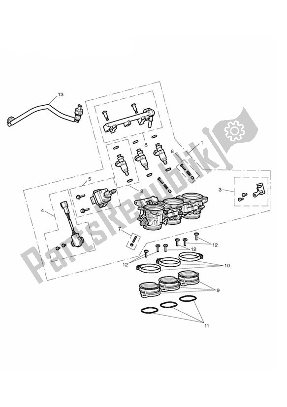 Todas las partes para Aceleradores, Inyectores Y Riel De Combustible de Triumph Tiger 800 2011 - 2015