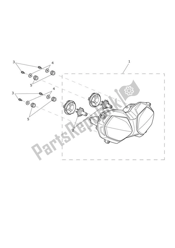 Todas las partes para Montaje De Faros de Triumph Tiger 800 XC 2011 - 2015