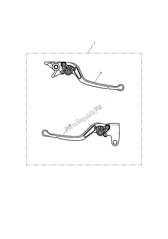 Alle onderdelen voor de Lever Kit, Adj, Std, Long van de Triumph Tiger 800 XC 2011 - 2015