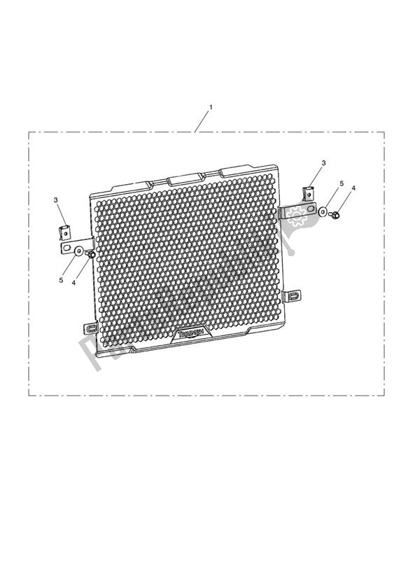 All parts for the Radiator Guard Kit of the Triumph Tiger 800 XC 2011 - 2015