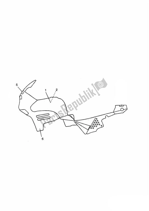 Todas as partes de Decalques British Racing Green do Triumph Tiger 885 Carburettor VIN: > 71698 1994 - 1998