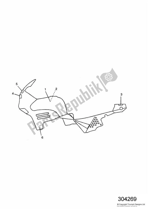 All parts for the Decals Sandstorm of the Triumph Tiger 885 Carburettor VIN: > 71698 1994 - 1998