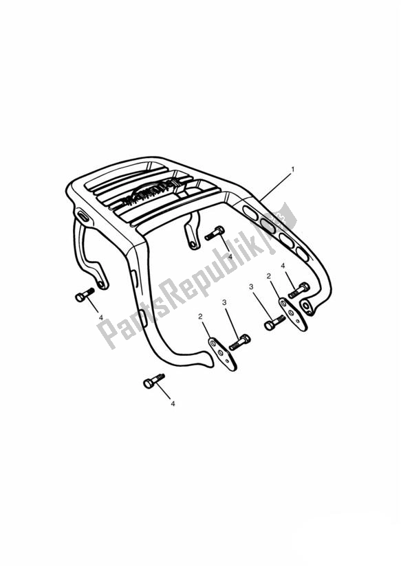 Alle onderdelen voor de Top Rack 29156 > van de Triumph Tiger 885 Carburettor VIN: > 71698 1994 - 1998