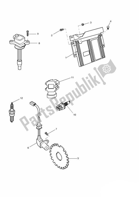 Toutes les pièces pour le Engine Management System > 89736 du Triumph Tiger 885I VIN: 71699-124105 1999 - 2001