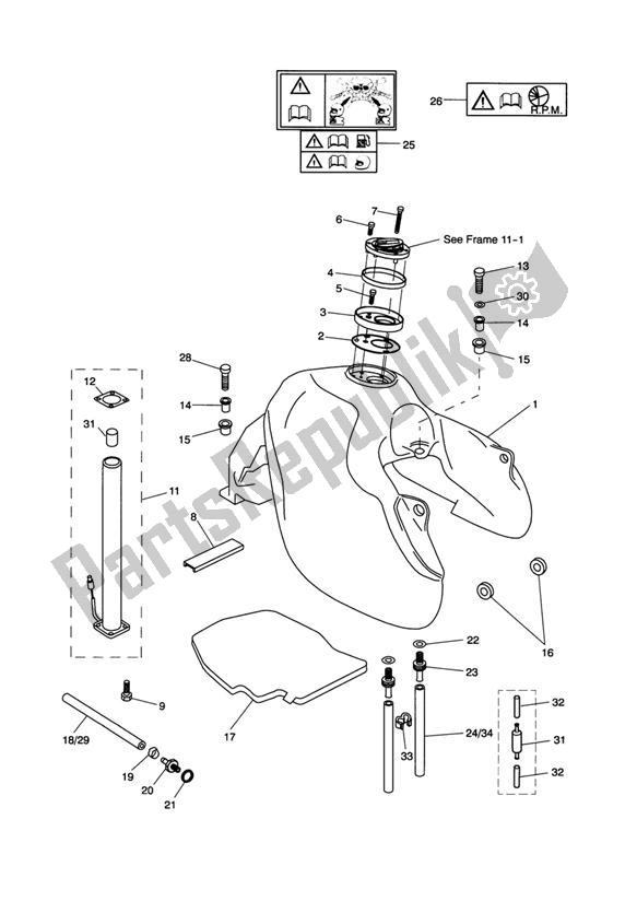 Todas las partes para Fuel Tank & Fittings de Triumph Tiger 955I VIN: 198875 > 2005 - 2006