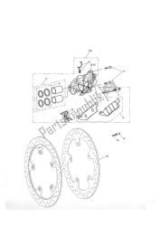 front brake caliper & discs