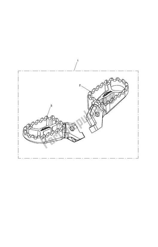 Alle onderdelen voor de Footrest, Pair, Type 2, Grey van de Triumph Tiger Explorer 1215 2012 - 2016