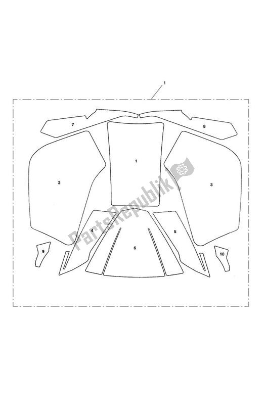 Toutes les pièces pour le Paint Protection Kit du Triumph Tiger Explorer 1215 2012 - 2016